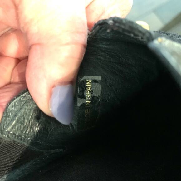 HELLE metallic gold snd browns size‎ 39 wedges. Leather uppers. Made in Spain. - Picture 3 of 11